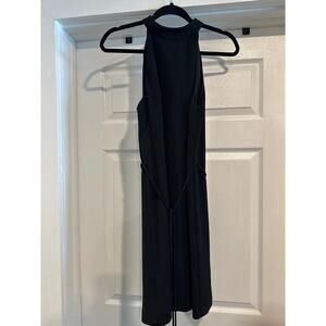White House Black Market Black Halter Lined Dress Women's Size 6